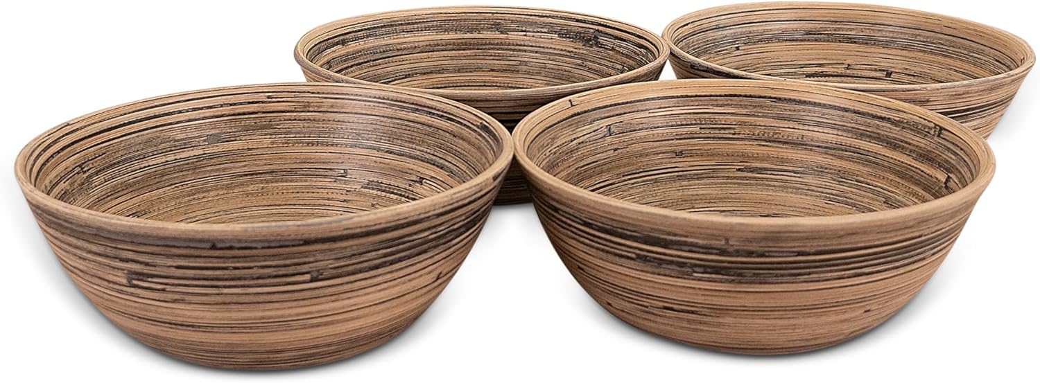 Lexa Salad Bowl Set Black 12"/10"/8" - Bear Country Kitchen