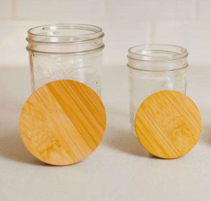 Bamboo Switch Mason Jar Lid Regular Mouth - Bear Country Kitchen