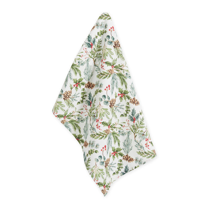 Design Imports Printed Dishtowel - Holiday Sprigs - Bear Country Kitchen