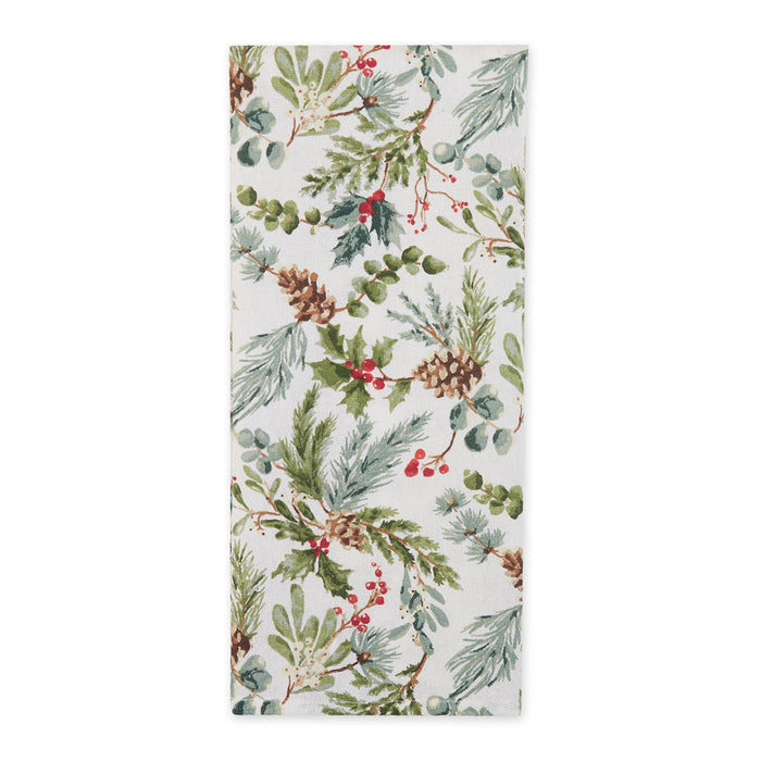 Design Imports Printed Dishtowel - Holiday Sprigs - Bear Country Kitchen