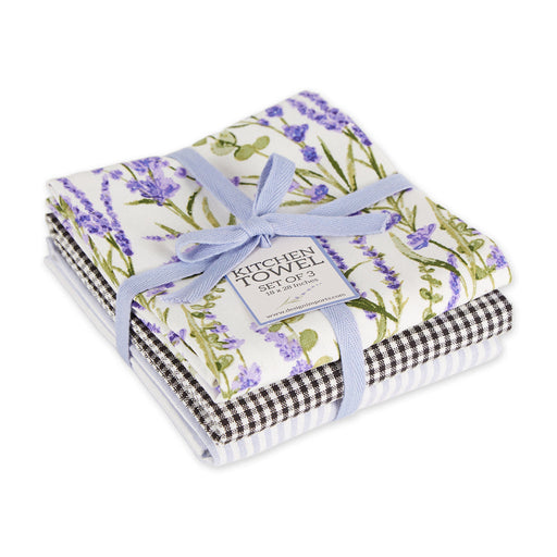 Design Home Dishtowels Set of 3 - Lavendar Fields - Bear Country Kitchen