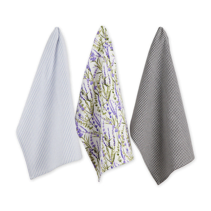 Design Home Dishtowels Set of 3 - Lavendar Fields - Bear Country Kitchen