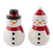Design Imports Mr. & Mrs. Snowman Ceramic Salt and Pepper - Bear Country Kitchen