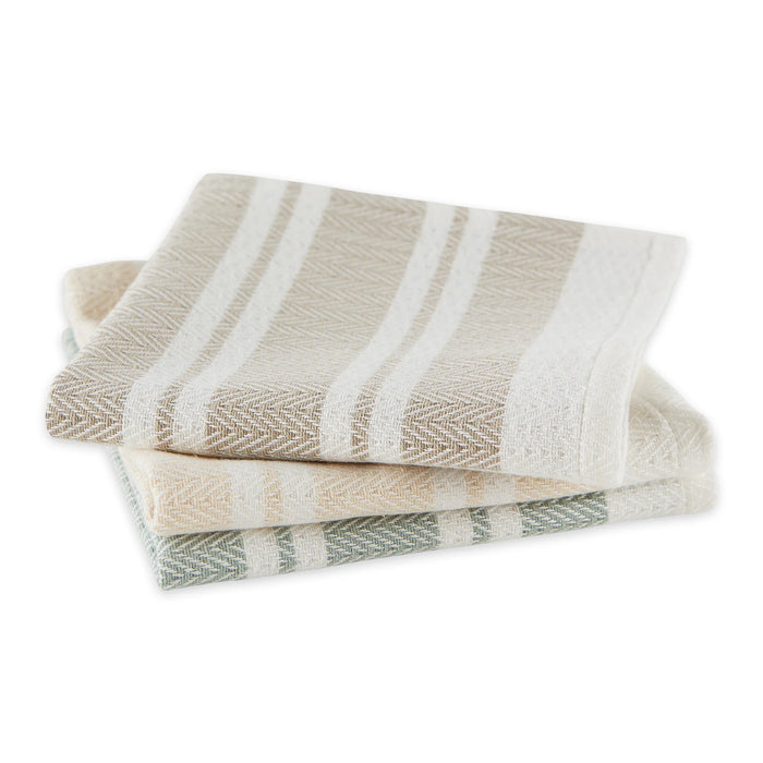 Design Imports Heavyweight Waffle Dishcloth Set of 3 Boardwalk - Bear Country Kitchen