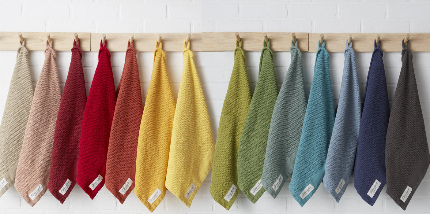 Design Imports Stonewashed Waffle Towel - Bear Country Kitchen
