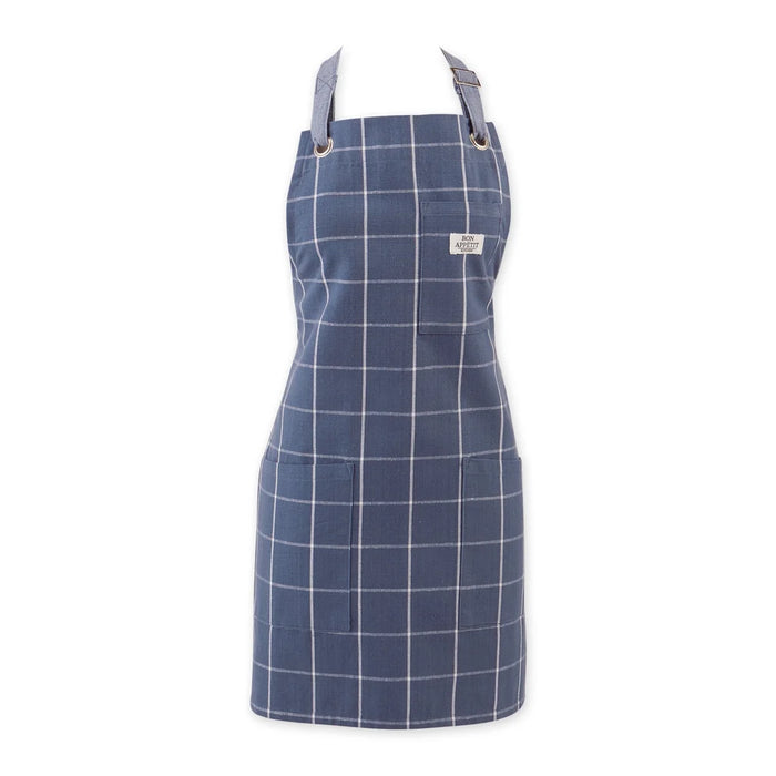 Design Imports Floursack Apron - Indigo Blue