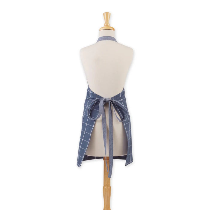 Design Imports Floursack Apron - Indigo Blue