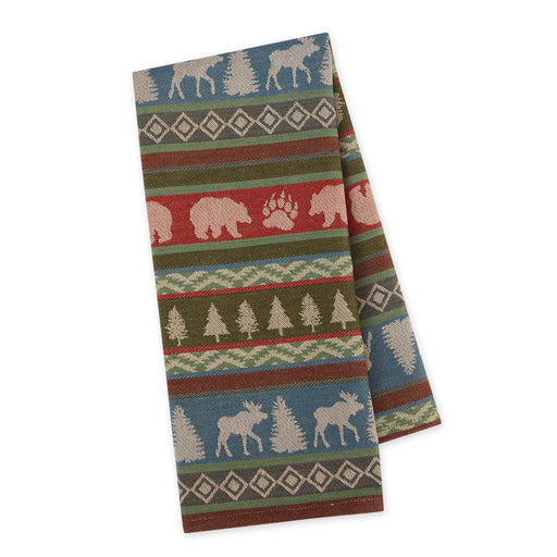 Design Imports Jacquard Dishtowel - Neck of the Woods - Bear Country Kitchen