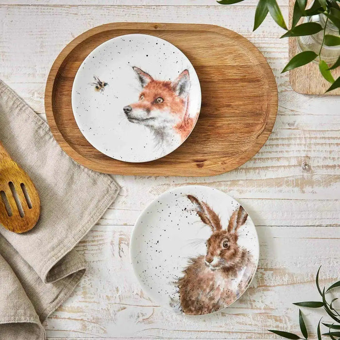 Wrendale Coupe Plate Set of 2 Fox & Hare