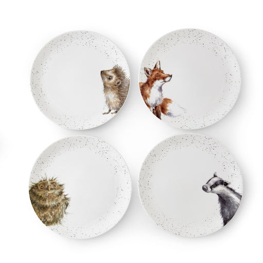 Wrendale Coupe Dinner Plate Set Of 4 Badger - Bear Country Kitchen