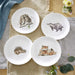 Wrendale Coupe Plate 8"  Set of 4 Badger, Hedgehog, Fox, Owl - Bear Country Kitchen