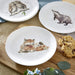 Wrendale Coupe Plate 8"  Set of 4 Badger, Hedgehog, Fox, Owl - Bear Country Kitchen
