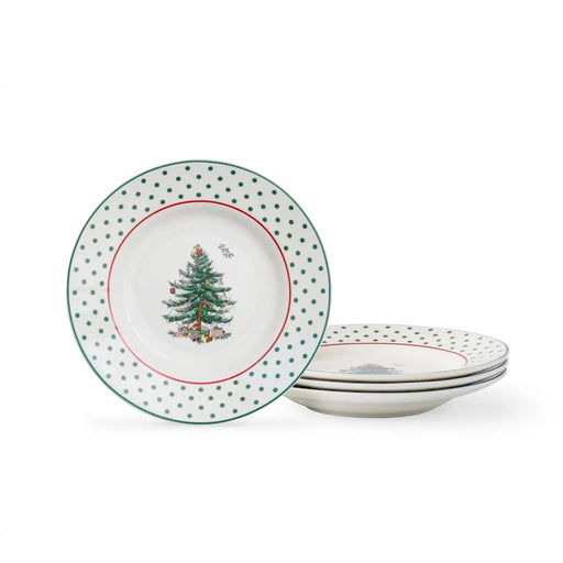Spode Christmas Tree Tidbit Plates Set Of 4 - Bear Country Kitchen