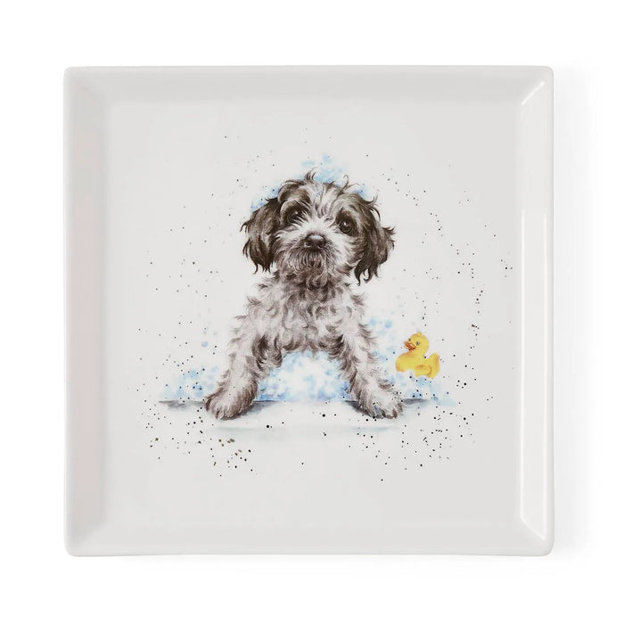 Wrendale Square Plate Dog - Bear Country Kitchen