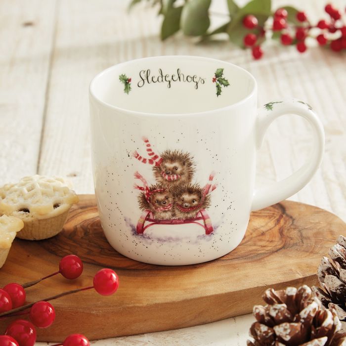 Wrendale Mug Sledgehogs (Hedgehogs) - Bear Country Kitchen