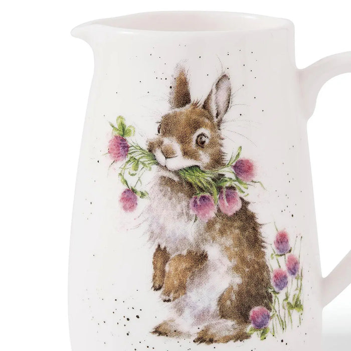 Wrendale Posy Jug - Rabbit Head Clover Heels