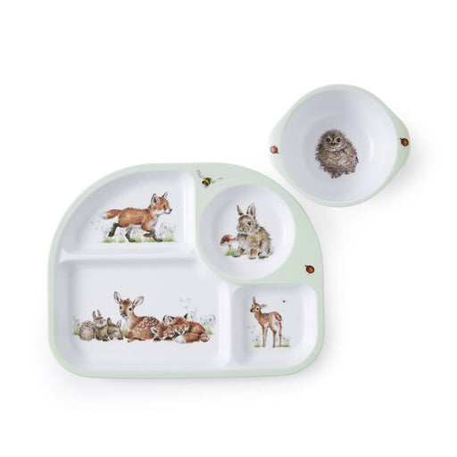 Wrendale Little Wren Divided Plate & Bowl Set - Bear Country Kitchen
