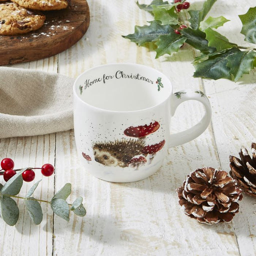 Wrendale Mug - Home For Christmas (Hedgehog) - Bear Country Kitchen