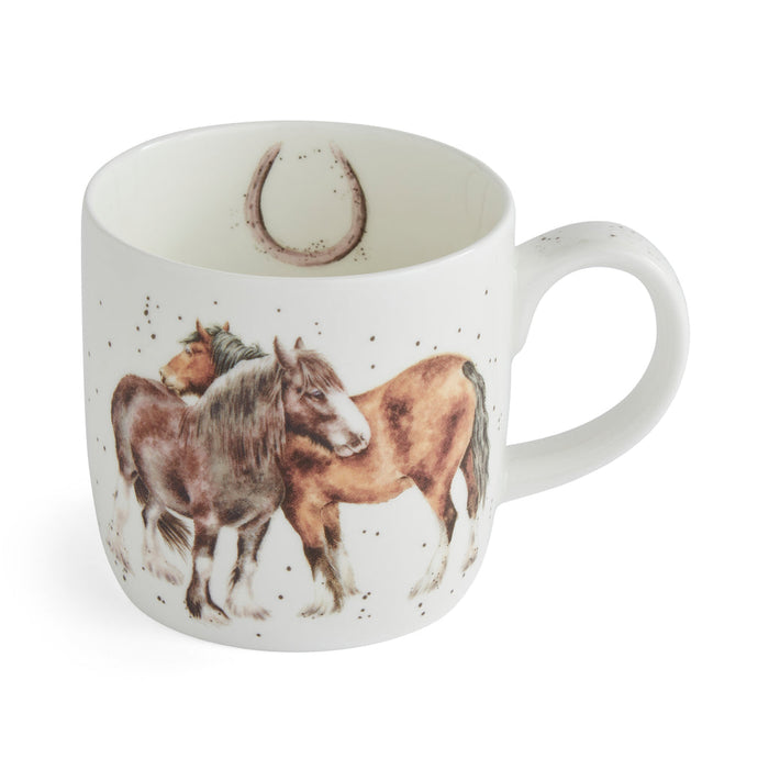 Wrendale Mug - Side By Side (Horses)