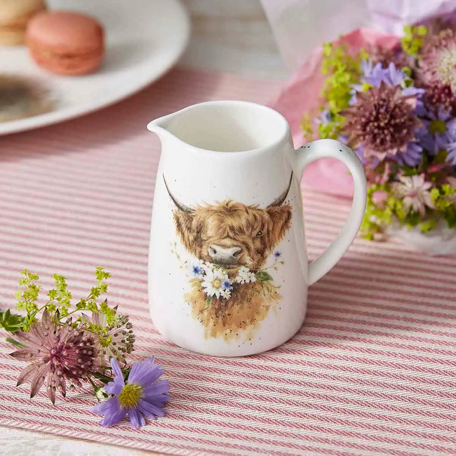 Wrendale Posy Jug Highland Cow