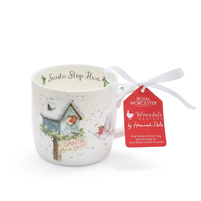 Wrendale Mug Santa Stop Here