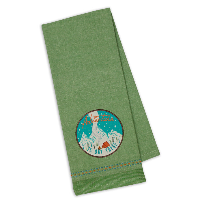 Design Imports Embellished Tea Towel Adventure - Bear Country Kitchen