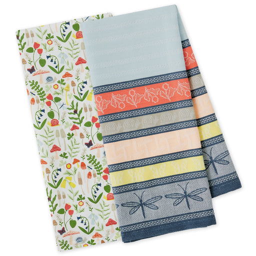 Design Imports Tea Towel Set Of 2 Spring Cottage - Bear Country Kitchen