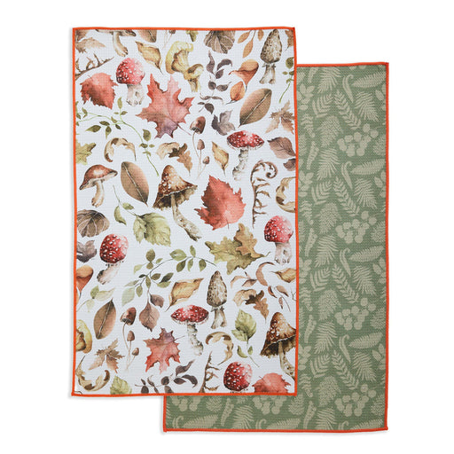 Design Imports Microfibre Dishtowel - Autumn Woodland - Bear Country Kitchen