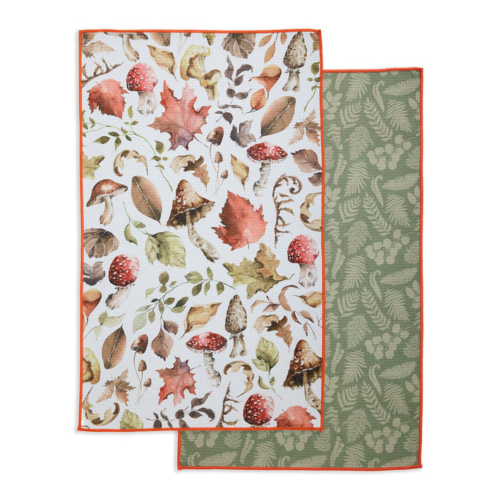 Design Imports Microfibre Dishtowel - Autumn Woodland - Bear Country Kitchen