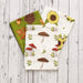 Mahogany Printed Floursack Kitchen Towels Set Of 3 Autumn Stories - Bear Country Kitchen