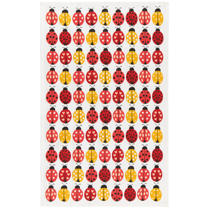 Danica Jubilee Dishtowel Set Of 2 Ladybugs - Bear Country Kitchen