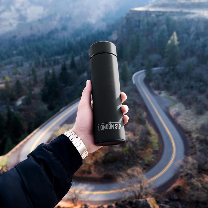 The London Sip Infuser Bottle 16oz Black - Bear Country Kitchen