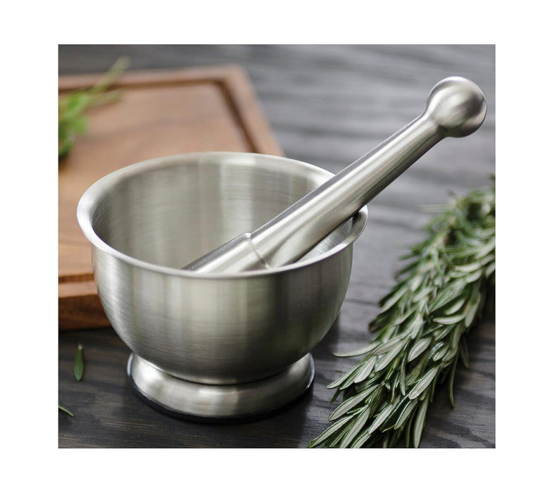 Foxrun Stainless Steel Mortar and Pestle - Bear Country Kitchen