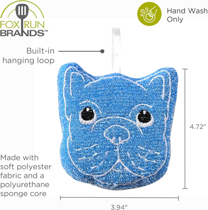 Foxrun Bulldog Sponges Set Of 3 - Bear Country Kitchen