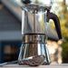 The London Sip Stainless Steel Espresso Maker - Glass Carafe 6 Cup - Bear Country Kitchen
