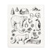 Abbott Set Of 2 Swedish Dishcloths Winter Sketch Icon - Bear Country Kitchen