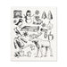 Abbott Set Of 2 Swedish Dishcloths Winter Sketch Icon - Bear Country Kitchen