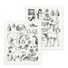 Abbott Set Of 2 Swedish Dishcloths Winter Sketch Icon - Bear Country Kitchen