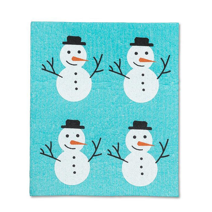 Abbott Set Of 2 Swedish Dishcloths Snowman - Bear Country Kitchen