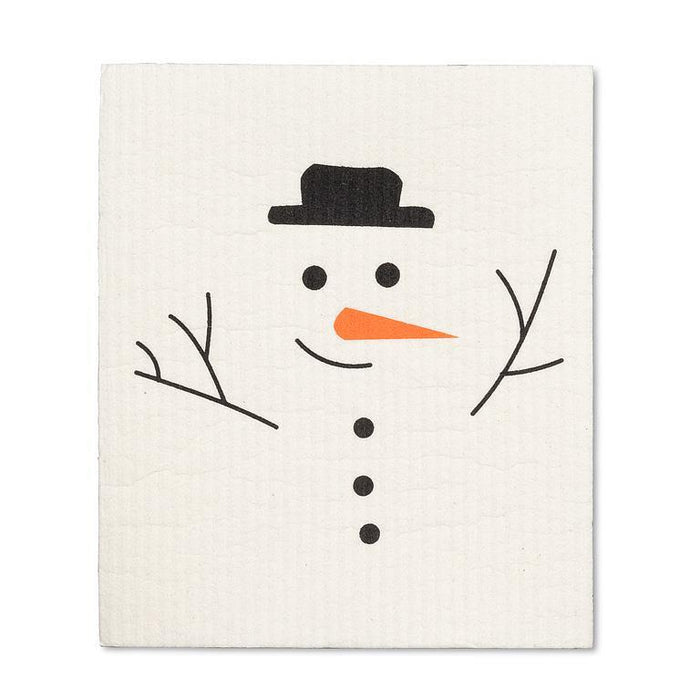 Abbott Set Of 2 Swedish Dishcloths Snowman - Bear Country Kitchen