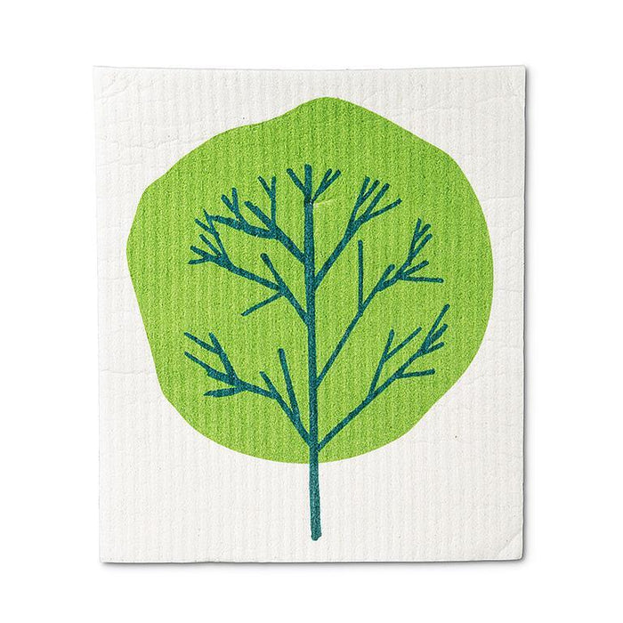 Abbott Set Of 2 Swedish Dishcloths Allover Green Trees - Bear Country Kitchen