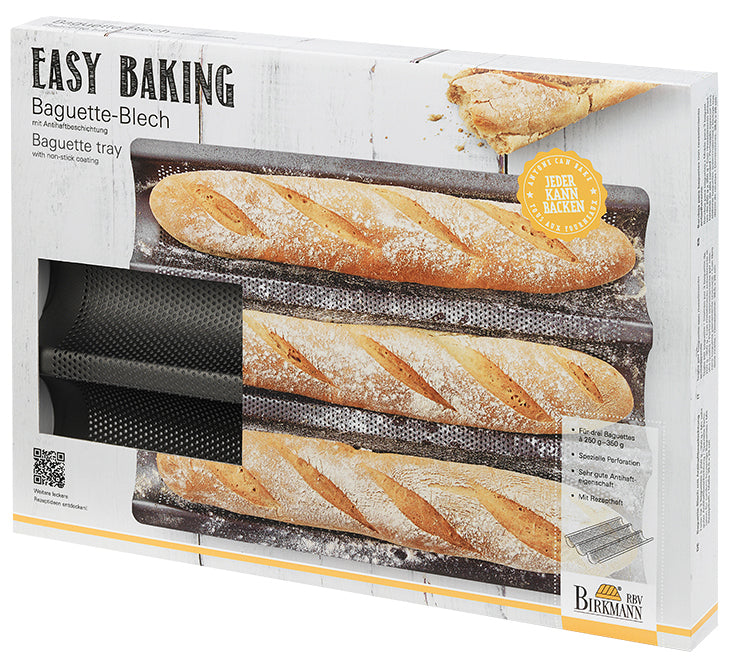 Birkmann Easy Baking Baguette Tray (3 Baguette) - Bear Country Kitchen