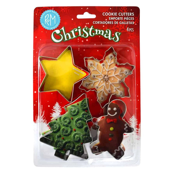 R&M Cookie Cutter Set Of 4 Christmas