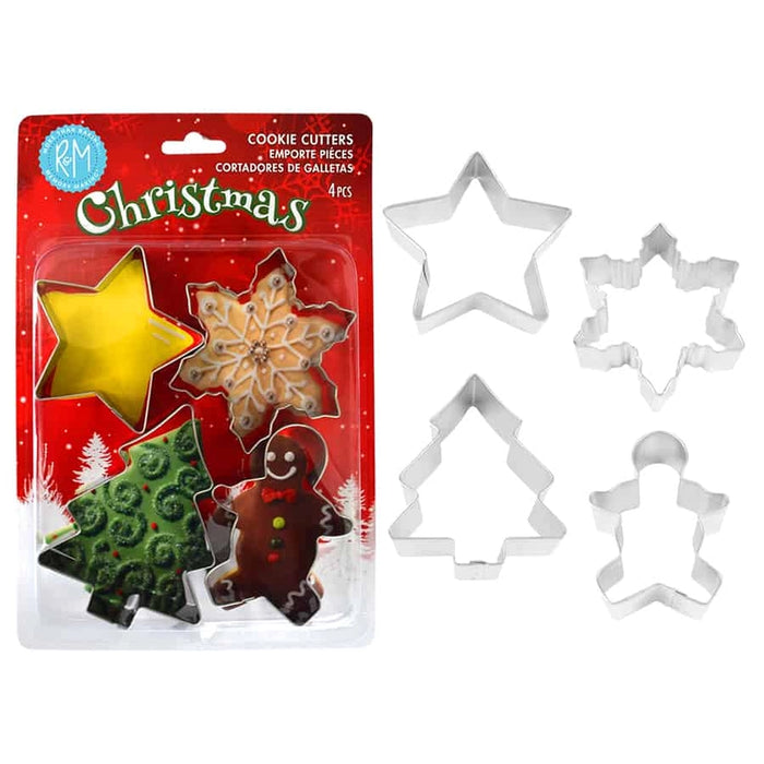 R&M Cookie Cutter Set Of 4 Christmas