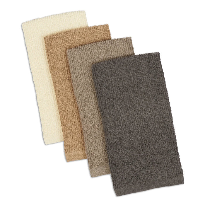 Design Imports Bar Mop Towels Set Of 4 Neutral - Bear Country Kitchen