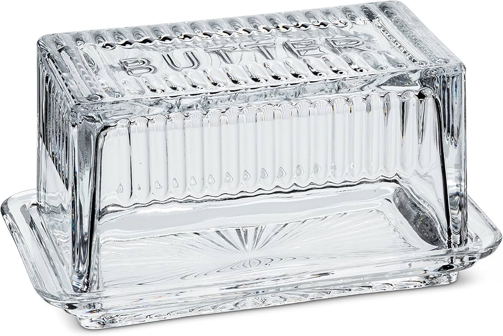 Abbott Rectangular Glass Butter Dish - Bear Country Kitchen