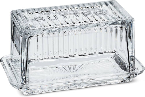 Abbott Rectangular Glass Butter Dish - Bear Country Kitchen