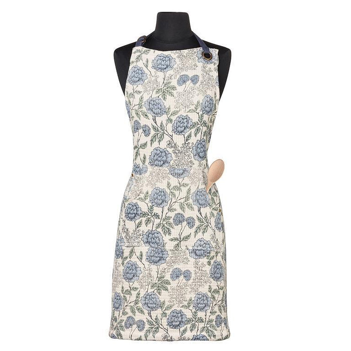Abbott Apron Blue Floral - Bear Country Kitchen