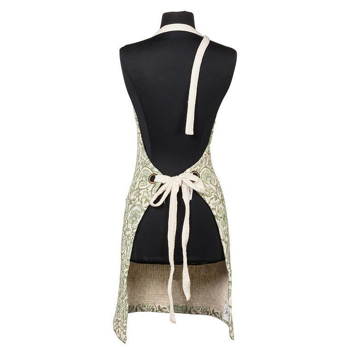 Abbott Apron Green Floral - Bear Country Kitchen