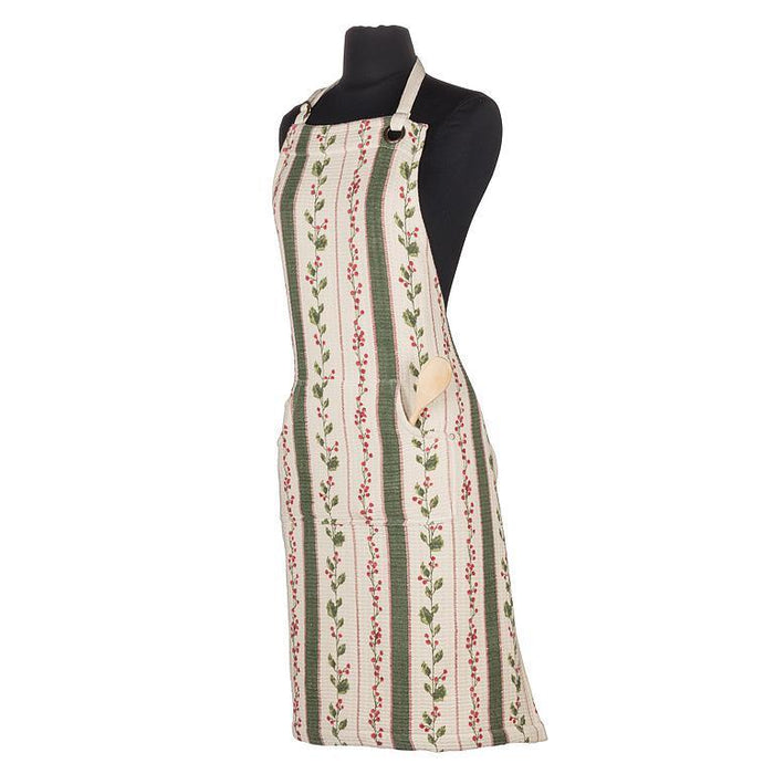 Abbott Apron Hollyberry Stripes